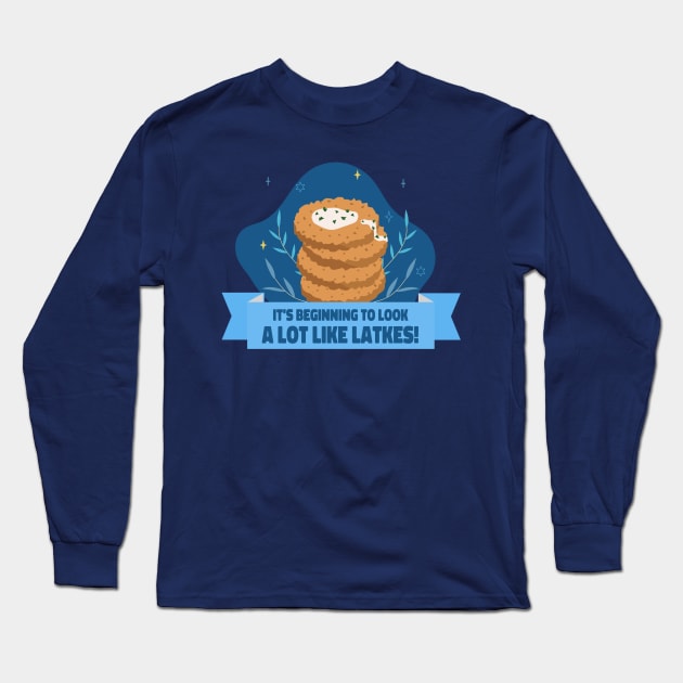 Hanukkah Latkes! Long Sleeve T-Shirt by LiunaticFringe